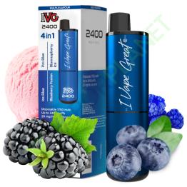 Descartável IVG 2400 Pod Kit BLUE EDITION - 4 IN 1 - 20mg