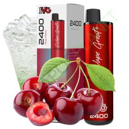 Descartável IVG 2400 Pod Kit FIZZY CHERRY - 4 IN 1 - 20mg