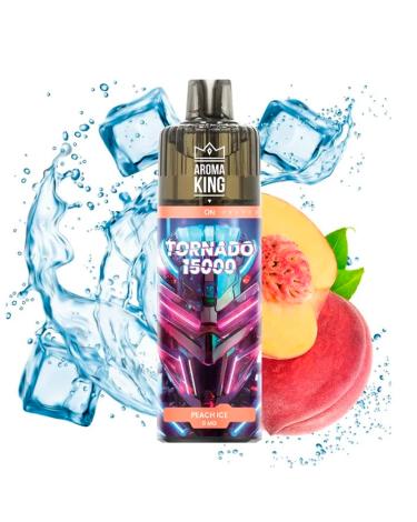 Descartável Peach Ice 15000 Puff SEM NICOTINA - Aroma King