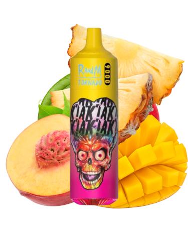 Descartável Peachy Mango Pineapple Tornado 9000 Puff - 600mAh SEM NICOTINA