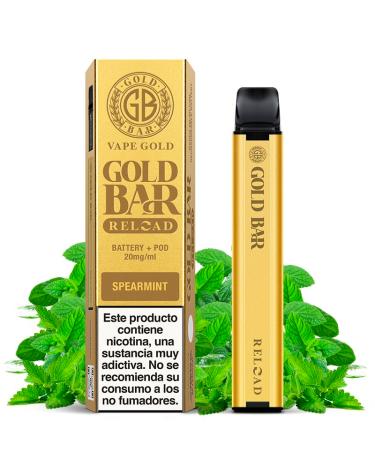 Descartável Reload Battery + Cartucho Spearmint Pod 2ml 20mg - Gold Bar