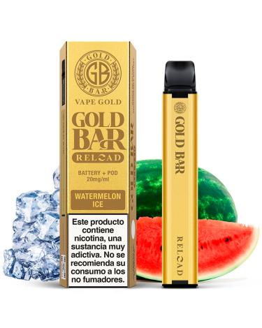 Descartável Reload Battery + Cartucho Watermelon Ice Pod 2ml 20mg - Gold Bar