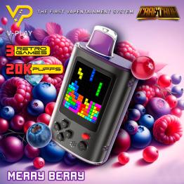 VPlay Merry Berry Vape descartável 20000 Puffs - CraftBox (SEM NICOTINA)