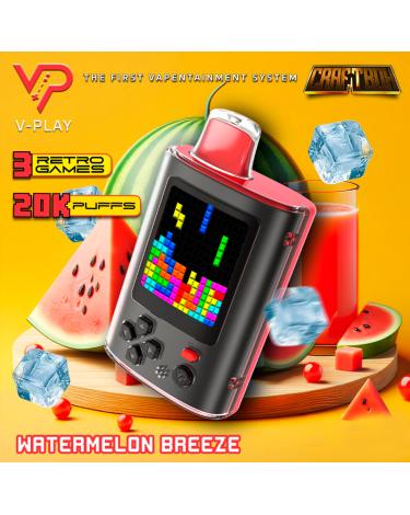 Descartável VPlay Watermelon Breeze 20000 Puffs - CraftBox (SEM NICOTINA)
