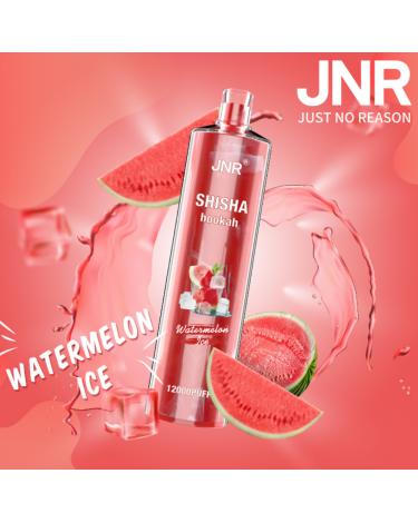 Descartável WATERMELON ICE Shisha Hookah JNR 12000 Puff SEM NICOTINA