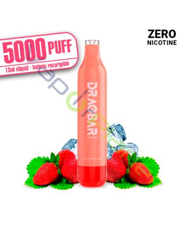 Dragbar STRAWBERRY ICE 13ml - 5000 PUFF - Zovoo by VooPoo - Descartável SEM NICOTINA (copia)