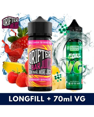 Drifter Bar Strawberry Banana Ice 24ml + VG FAST 70ML