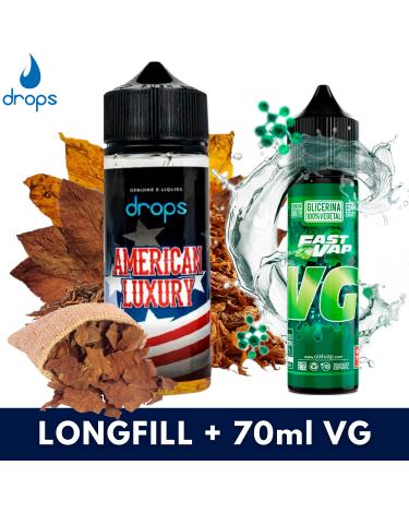 Drops American Luxury Aroma 40ml Longfill + VG FAST 70ML