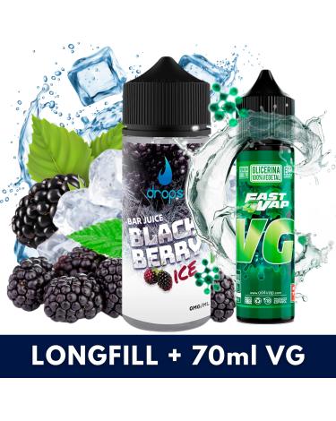 Drops Bar Blackberry Ice Aroma 60ml + VG FAST 70ML