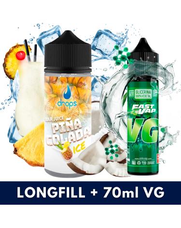 Drops Bar Juice Piña Colada Ice Aroma 60ml + VG FAST 70ML