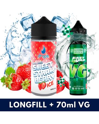 Drops Bar Juice Sweet Strawberry Ice Aroma 60ml + VG FAST 70ML