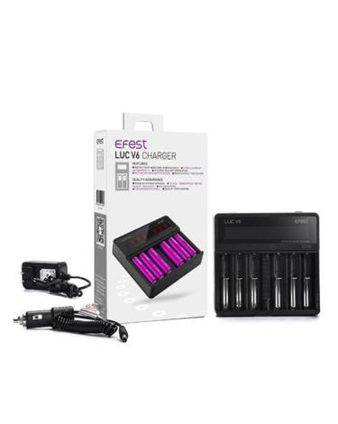 Efest LUC V6 Charger con enchufe EU y cargador de coche