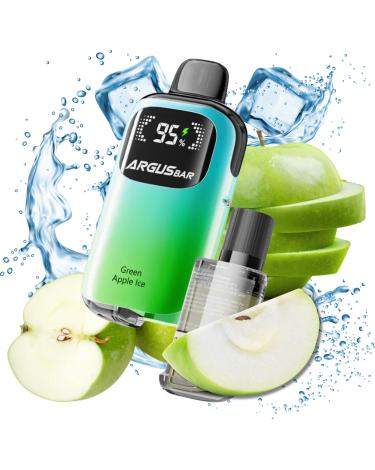 Green Apple Ice 12000 puffs 2+10ml - Argus Bar Prime