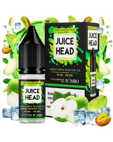 Green Apple Pear Kiwi Ice 10ml - Juice Head Nic Salts & Bombo