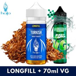 Halo Turkish Tobacco Aroma 40ml Longfill + VG FAST 70ML