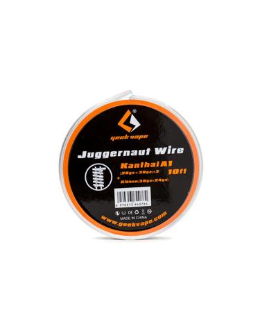 Fio Resistivo Juggernaut Kanthal A1 ( 28Ga+38Ga)*2 + ( 38Ga*24Ga)- Geekvape