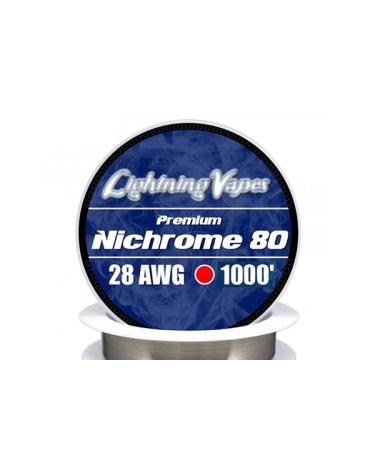 Fio Resistivo NICHROME 80 75Metros - Lightning Vapes 28 AWG