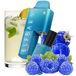 Kit Descartável Blue Razz Lemonade 20mg AF5000 ELFBAR - 5000 Puffs (Cartucho de 2ml + Frasco de 10ml)