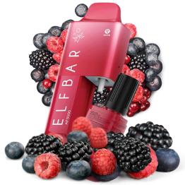 Kit Descartável Mixed Berries 20mg AF5000 ELFBAR - 5000 Puffs (Cartucho de 2ml + Frasco de 10ml)