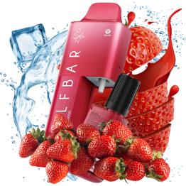 Kit Descartável Strawberry Ice 20mg AF5000 ELFBAR - 5000 Puffs (Cartucho de 2ml + Frasco de 10ml)