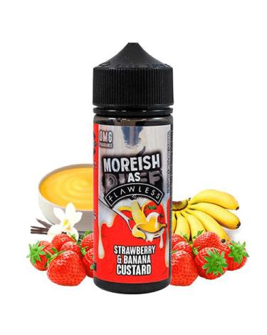 Moreish As Flawless Custards MORANGO E BANANA 100ml + Nicokits grátis