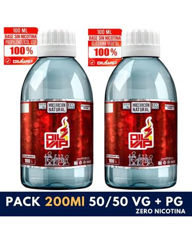 PACK 200ml 50/50 VG + PG (100ml PG + 100ML VG) - Sem Nicotina