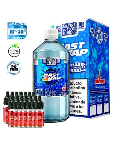 PACK BASE E NIKOVAPS 70/30 1 Litro - FAST4VAP