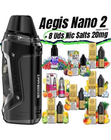 Pack de Iniciante Aegis Nano 2 Geekvape + 8 uds Sais 10ml 20mg