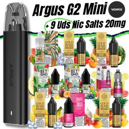 Pack de Iniciante Argus G2 Mini + 9 uds Sais 10ml 20mg