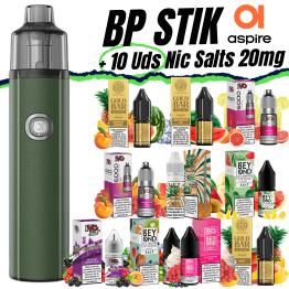 Pack de Iniciante BP STIK Aspire + 10 uds Sais 10ml 20mg