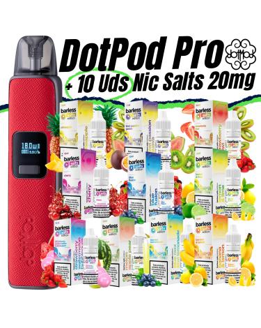 Pack de Iniciante DotPod Pro (Red) DOTMOD + 10 uds Barless Sais 10ml 20mg