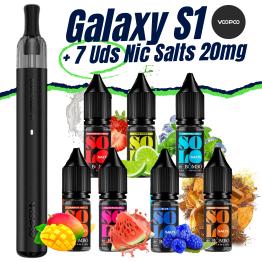 Pack de Iniciante - Galaxy S1 VooPoo + 7 uds Sais 10ml 20mg