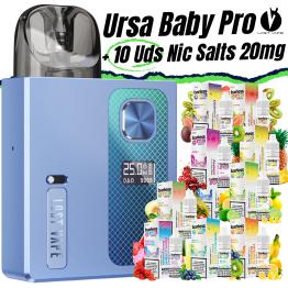 Pack de Iniciante Ursa Baby PRO Lost Vape + 10 uds Barless Sais 10ml 20mg