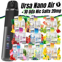 Pack de Iniciante Ursa Nano Air LostVape + 10 uds Barless Sais 10ml 20mg