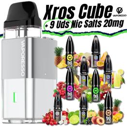 Pack de Iniciante Xros Cube + 9 uds Sais Riot 10ml 20mg