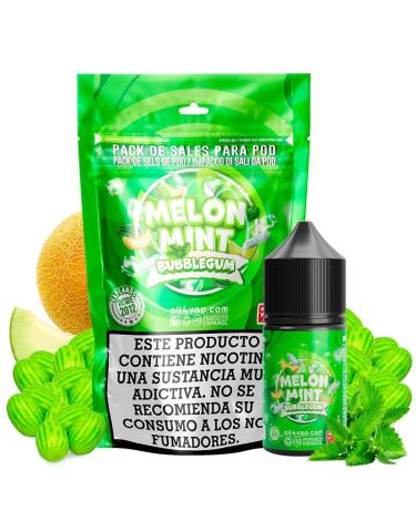 Pack de Sales MELON MINT BUBBLEGUM 30 ml + NikoVaps - Oil4Vap Sales