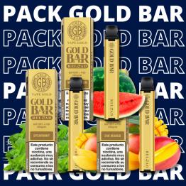 Pack Descartáveis GOLD BAR - 20mg - 3 Unidades