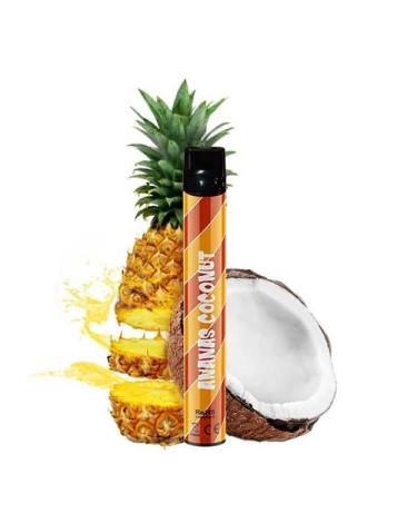 Pod Desechable Pineapple and Coconut 600 puffs - Wpuff y Liquideo