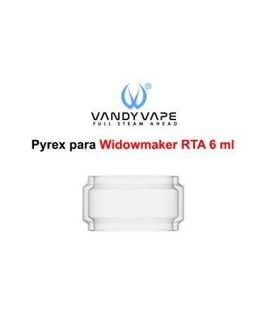 Pyrex para Widowmaker RTA Bulb Glass 6ml - Vandy Vape