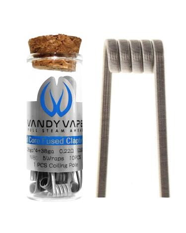 Quad Core Fused Clapton 28ga*4+38ga 0.22Ω 0.3mm (10pcs) - Vandy Vape