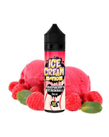 Raspberry Screwball - Ice Cream Nation - 50 ML + 10 ml Nicokit Gratis