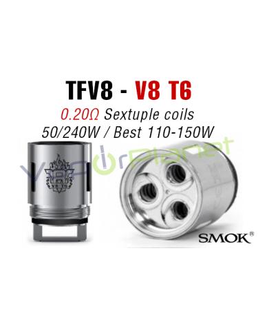 Resistências V8 T6 TFV8 - TFV8 V8-T6 Coils