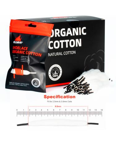 Shoelace Organic Cotton (single lace) (40pcs) - Hellvape