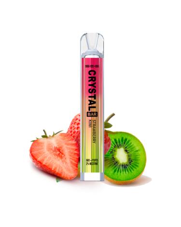 Ske Descartável Crystal Bar Strawberry Kiwi 20mg