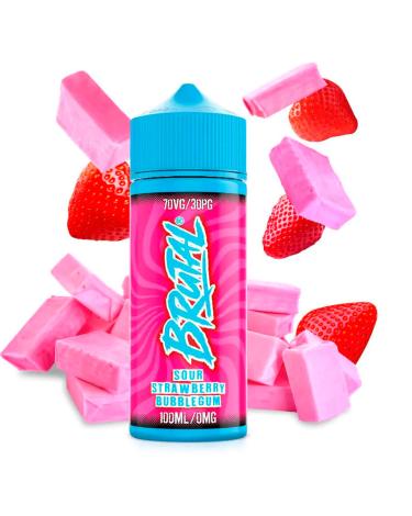 → SOUR STRAWBERRY BUBBLEGUM  - BRUTAL by Just Juice 100ml + Nicokit Gratis