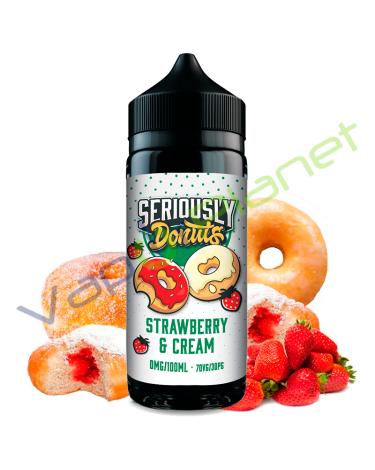 STRAWBERRIES and CREAM Seriously Donuts 100ml + 2 Nicokits Gratis