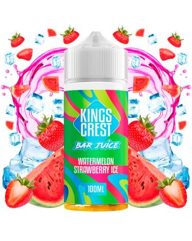 Watermelon Strawberry Ice 100ml + Nicokits - Kings Crest Bar Juice